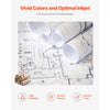 VEVOR Wide Format Paper, 24 in x 150 ft Plotter Roll, 8 Rolls CAD Bond Rolls with 2 in Core, 20 LB Bond Paper Rolls, Ideal for CAD Drawings, Engineering Plans, GIS Maps, and Architectural Designs