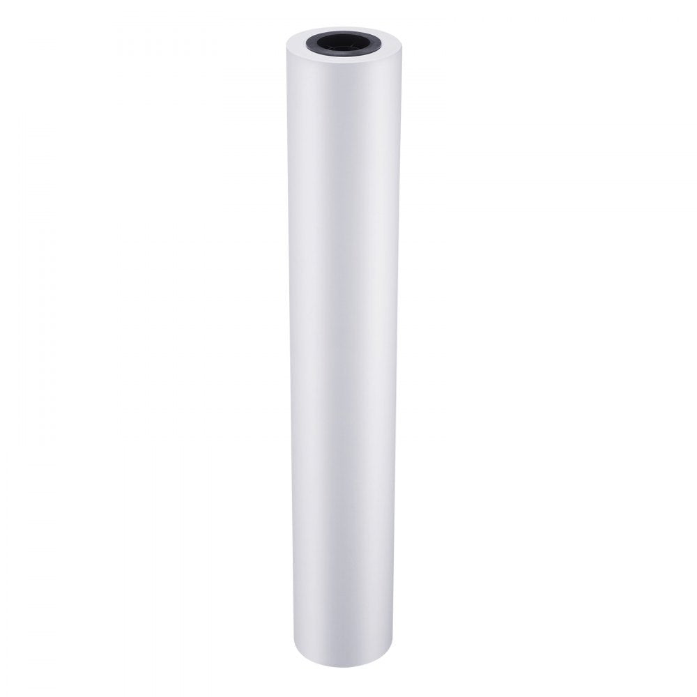 VEVOR Wide Format Paper, 24 in x 150 ft Plotter Roll, 8 Rolls CAD Bond Rolls with 2 in Core, 20 LB Bond Paper Rolls, Ideal for CAD Drawings, Engineering Plans, GIS Maps, and Architectural Designs