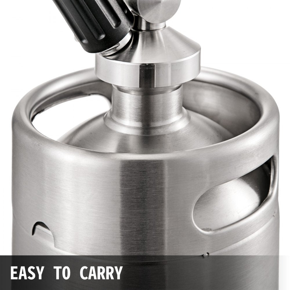 VEVOR Nitro Brew Coffee Maker 67Oz Nitro Coffee Maker 2L Portable Stainless Steel Nitro Cold Brew Coffee Maker Portable Cold Brew Coffee Maker With Brushes Home Keg Kit System