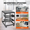 VEVOR 12U Open Frame Server Rack, 23-40 in Adjustable Depth, Free Standing or Wall Mount Network Server Rack, 4 Post AV Rack with Casters, Holds All Your Networking IT Equipment AV Gear Router Modem