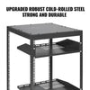 VEVOR 20U Open Frame Server Rack, 23-40 in Adjustable Depth, Free Standing or Wall Mount Network Server Rack, 4 Post AV Rack with Casters, Holds All Your Networking IT Equipment AV Gear Router Modem