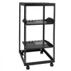 VEVOR 20U Open Frame Server Rack, 23-40 in Adjustable Depth, Free Standing or Wall Mount Network Server Rack, 4 Post AV Rack with Casters, Holds All Your Networking IT Equipment AV Gear Router Modem