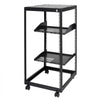 VEVOR 20U Open Frame Server Rack, 23-40 in Adjustable Depth, Free Standing or Wall Mount Network Server Rack, 4 Post AV Rack with Casters, Holds All Your Networking IT Equipment AV Gear Router Modem