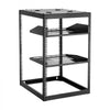 VEVOR 16U Open Frame Network Rack, 23 in Depth, Wall Mounted or Floor Standing Server Rack, Heavy Duty 4 Post, with Vented Shelves & Mounting Hardware, Holds All Your Networking IT Equipment AV Gear