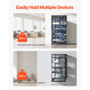 VEVOR 20U Open Frame Network Rack, 23 in Depth, Wall Mounted or Floor Standing Server Rack, Heavy Duty 4 Post, with Vented Shelves & Mounting Hardware, Holds All Your Networking IT Equipment AV Gear