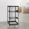 VEVOR 20U Open Frame Network Rack, 23 in Depth, Wall Mounted or Floor Standing Server Rack, Heavy Duty 4 Post, with Vented Shelves & Mounting Hardware, Holds All Your Networking IT Equipment AV Gear