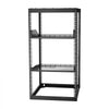 VEVOR 20U Open Frame Network Rack, 23 in Depth, Wall Mounted or Floor Standing Server Rack, Heavy Duty 4 Post, with Vented Shelves & Mounting Hardware, Holds All Your Networking IT Equipment AV Gear