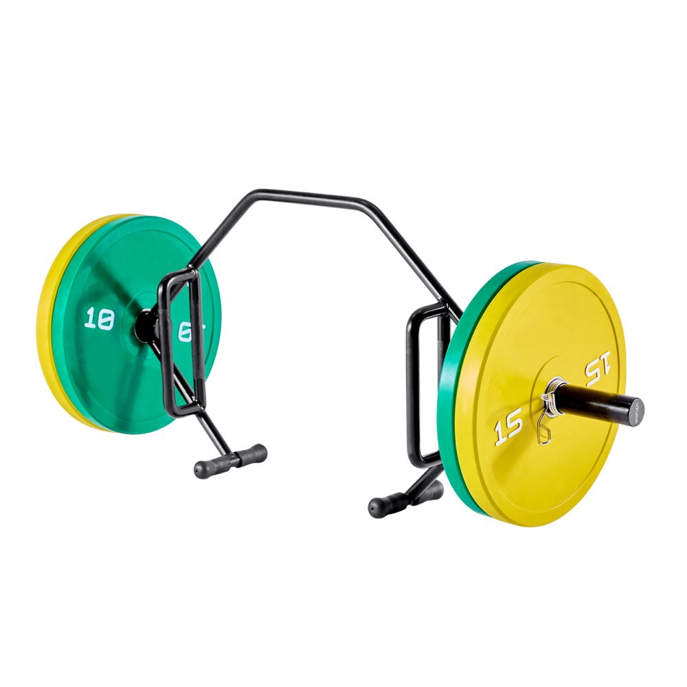 VEVOR Trap Bar Hex Bar, Open-Ended Frame Hex Barbell, 2-Inch 800 LBS Capacity Shrug Bars with Knurled Grips, Weightlifting and Strength Training Equipment, Home Gym for Squats Deadlifts Shoulder Press
