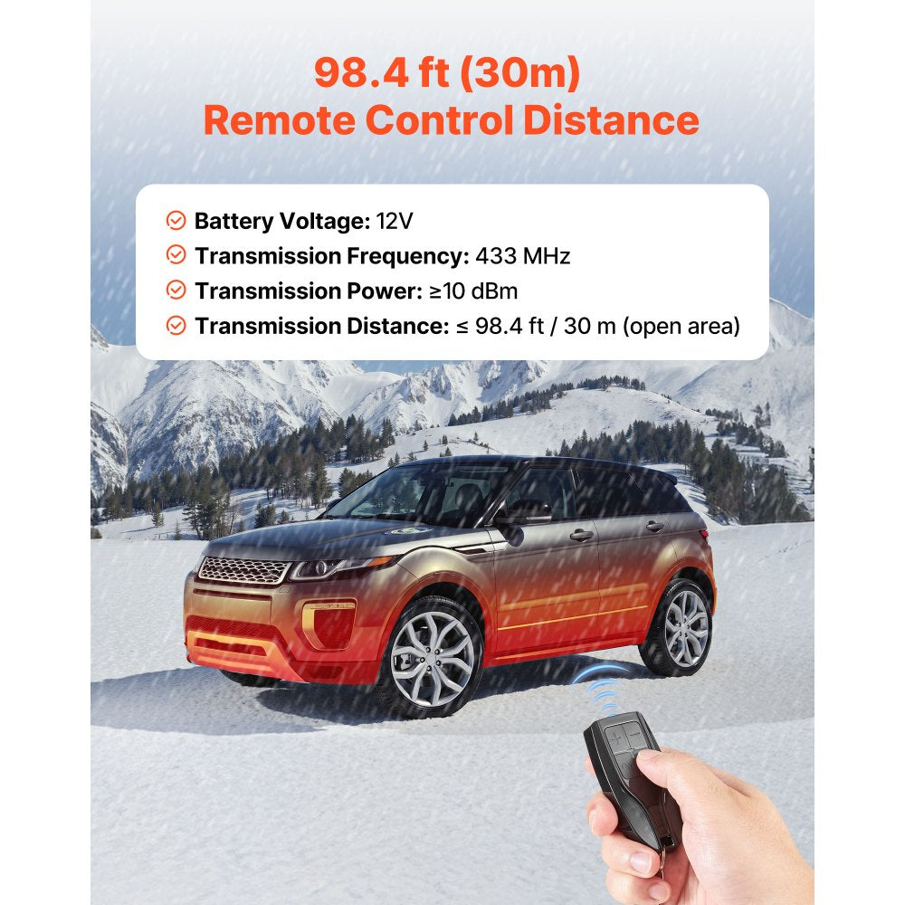 VEVOR Diesel Air Heater Controller, DC5V Universal Diesel Air Heater Controller Thermostat Switch, Parking Heaters Controllers with LCD Display and Remote Control, Fits for 2KW/5KW/8KW Diesels Heaters