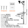 VEVOR Commercial Can Opener, Heavy-Duty Manual Tabletop Cans Opener for Cans Up to 11.8 in Height, Height-Adjustable Can Openers Fixed with Screws & Table Clamp, for Restaurant, Hotel, and Food Store