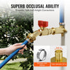 VEVOR Pipe Fittings, 3/4" 12PCS Brass Pipe Fittings, Clamp-style 3/4 NPT Pipe Connector Brass Air Fittings, Heavy Duty Plumbing Fittings NPT Adapter for Heating/Shower Systems, Water Pipes