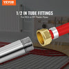 VEVOR Pipe Fittings, 1/2" 20PCS Brass Pipe Fittings, Clamp-style 1/2 NPT Internal Thread Pipe Connector Brass Air Fittings, Heavy Duty Plumbing Fittings NPT Adapter for Heating/Shower Systems, Water Pipes