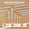 VEVOR Pipe Fittings, 1/2" 20PCS Brass Pipe Fittings, Clamp-style 1/2 NPT Internal Thread Pipe Connector Brass Air Fittings, Heavy Duty Plumbing Fittings NPT Adapter for Heating/Shower Systems, Water Pipes