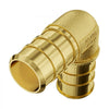VEVOR Pipe Fittings, 1/2" 45PCS (15xStraight, 15xElbows, 15xTees) Brass Pipe Fittings, Push-Fit Pipe Connector Brass Air Fittings, Plumbing Fittings Adapter for Heating/Shower Systems, Water Pipes
