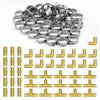 VEVOR Pipe Fittings, 1/2" 45PCS (15xStraight, 15xElbows, 15xTees) Brass Pipe Fittings, Push-Fit Pipe Connector Brass Air Fittings, Plumbing Fittings Adapter for Heating/Shower Systems, Water Pipes