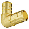 VEVOR Pipe Fittings, 3/4" 50PCS Brass Pipe Fittings, Clamp-style Elbows Pipe Connector Brass Air Fittings, Heavy Duty Plumbing Fittings Tube Adapter for Heating/Shower Systems,Outdoor Water Pipes