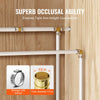 VEVOR Pipe Fittings, 1/2" 50PCS Brass Pipe Fittings, Clamp-style Tee Pipe Connector Brass Air Fittings, Heavy Duty Plumbing Fittings Tube Adapter for Heating/Shower Systems,Outdoor Water Pipes