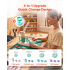 VEVOR Button Maker Machine, 1"/1.25"/2.25"/3"(25/32/58/75 mm), Quick-Change Plastic Pin Maker with 400pcs Button Parts, Circle Cutter and Magic Book, Reinforced Handle, for DIY Badges, Pins