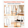 VEVOR Yoga Stand Frame, Max 440.9 lbs Load Swing Stand, Triangular Structure Aerial Rig, Aerial Silk Stands with EVA Foam & 6.6-yard Yoga Hammock, 4-Level Horizontal & 6-Level Vertical Adjustment