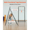 VEVOR Yoga Stand Frame, Max 440.9 lbs Load Swing Stand, Triangular Structure Aerial Rig, Aerial Silk Stands with EVA Foam & 6.6-yard Yoga Hammock, 4-Level Horizontal & 6-Level Vertical Adjustment