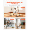VEVOR Yoga Stand Frame, Max 440.9 lbs Load Swing Stand, Triangular Structure Aerial Rig, Aerial Silk Stands with EVA Foam & 6.6-yard Yoga Hammock, 4-Level Horizontal & 6-Level Vertical Adjustment