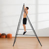 VEVOR Yoga Stand Frame, Max 440.9 lbs Load Swing Stand, Triangular Structure Aerial Rig, Aerial Silk Stands with EVA Foam & 6.6-yard Yoga Hammock, 4-Level Horizontal & 6-Level Vertical Adjustment