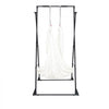 VEVOR Yoga Stand Frame, Max 440.9 lbs Load Swing Stand, Triangular Structure Aerial Rig, Aerial Silk Stands with EVA Foam & 6.6-yard Yoga Hammock, 4-Level Horizontal & 6-Level Vertical Adjustment