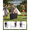 VEVOR Camping Kitchen Table, Slim-Fold Cook Station, Portable Folding Table, with Side Table, Heat Resistant Tabletop, and Carrying Bag, Ideal for Outdoor Picnics, BBQs, Camping, RV Traveling