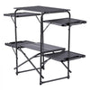 VEVOR Camping Kitchen Table, Slim-Fold Cook Station, Portable Folding Table, with 4 Side Tables, Heat Resistant Tabletop, and Carrying Bag, Ideal for Outdoor Picnics, BBQs, Camping, RV Traveling
