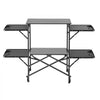 VEVOR Camping Kitchen Table, Slim-Fold Cook Station, Portable Folding Table, with 4 Side Tables, Heat Resistant Tabletop, and Carrying Bag, Ideal for Outdoor Picnics, BBQs, Camping, RV Traveling
