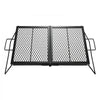VEVOR Heavy Duty Folding Campfire Grill, 24" Portable Camping Grill Grate, Sturdy Steel Mesh, Compact Equipment Over Fire Pit, with Legs and Handle, Grilling Rack for Outdoor Open Flame Cooking, Black
