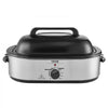 VEVOR Electric Roaster Oven, 18 QT Turkey Roaster Oven with Self-Basting Lid, 1450W Roaster Oven with Defrost & Warm Function, Adjustable Temperature, Removable Pan & Rack, Fits Turkeys Up to 22LBS