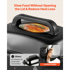VEVOR Electric Roaster Oven, 24 Qt, Turkey Roasting Pan, Black, 1450W Power, Viewing Self-Basting Lid, 150-450°F Heat Control, Countertop Turkey Cooker with Defrost/Warm, Removable Pan and Rack