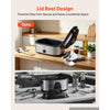 VEVOR Electric Roaster Oven, 20 Qt 1450W, Turkey Roasting Pan, Metal Self-Basting Lid, 150-450°F Adjustable Heat, Countertop Turkey Cooker with Defrost and Warm Functions, Removable Pan and Rack