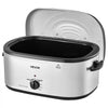 VEVOR Electric Roaster Oven, 24 Qt 1450W, Turkey Roasting Pan, 3 Food Trays, Buffet Server, Self-Basting Lid, 150-450°F Heat Control, Countertop Turkey Cooker with Roasting, Warming and Removable Rack