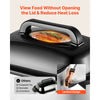 VEVOR Electric Roaster Oven, 26 Qt 1450W, Turkey Roasting Pan, Viewing Self-Basting Lid, 150-450°F Adjustable Heat, Countertop Turkey Cooker with Defrost and Warm Functions, Removable Pan and Rack
