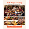 VEVOR Roaster Oven, 18QT Electric Roaster Oven, 150-450℉ Adjustable Temperature Electric Roasting Pan, Multifunctional Electric Roasters Oven with Self-Basting Lid, Removable Pan and Rack for Holiday