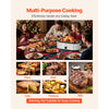 VEVOR Roaster Oven, 20QT Electric Roasting Pan, 150-450℉ Adjustable Temperature Fast-Cooking Turkey Roaster, Turkey Oven with Self-Basting Lid, Defrost & Warm Function for Home, Fits 24lb Turkey