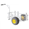 VEVOR Beach Fishing Cart, 200 lbs Load Capacity, Foldable Fishing Cart with Heavy-Duty Carbon Steel Frame, 13-Inch All-Terrain PU Balloon Tires, 7 Rod Holders, for Outdoor Activities Camping Picnic