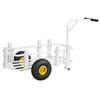 VEVOR Beach Fishing Cart, 200 lbs Load Capacity, Fishing Cart Wagon with Heavy-Duty Carbon Steel Frame, 11 in All-Terrain Tires, 7 Rod Holders, Easy to Clean, for Outdoor Activities Camping Picnic