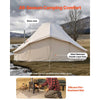 VEVOR Canvas Bell Tent, 4 Seasons 19.7 x 13.12 x 10.17 ft Yurt Tent for Camping with Stove Jack, Poly-Cotton Canvas Breathable Holds up to 12 People, for Family Camping Glamping Outdoor Hunting Party