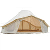 VEVOR Canvas Bell Tent, 4 Seasons 19.7 x 13.12 x 10.17 ft Yurt Tent for Camping with Stove Jack, Poly-Cotton Canvas Breathable Holds up to 12 People, for Family Camping Glamping Outdoor Hunting Party
