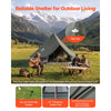 VEVOR Canvas Bell Tent, 4 Seasons 13.12 ft Yurt Tent for Camping with Stove Jack, Canvas Breathable Holds up to 4 People with Zipped Detachable Floor, for Family Camping Glamping Outdoor Hunting Party
