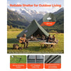 VEVOR Canvas Bell Tent, 4 Seasons 16.4 ft Yurt Tent for Camping with Stove Jack, Canvas Breathable Holds up to 7 People with Zipped Detachable Floor, for Family Camping Glamping Outdoor Hunting Party