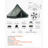 VEVOR Canvas Bell Tent, 4 Seasons 16.4 ft Yurt Tent for Camping with Stove Jack, Canvas Breathable Holds up to 7 People with Zipped Detachable Floor, for Family Camping Glamping Outdoor Hunting Party