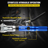 VEVOR Hydraulic Flaring Tool Kit, 45° Double Flaring Tool, Brake Repair Brake Flaring Tools for 3/16"-1/2", Brake Flare Tool with Tube Cutter and Deburrer, 32 PCS Tube Flaring Tools for Copper Lines