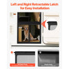 VEVOR RV Screen Door Protector, 26.5 x 20 inch Door Grille, Easy to Install and Disassemble, Reinforced Breathable Protective Mesh, Aluminum Alloy Camper RV Entry Protector for Pet Protection, Black