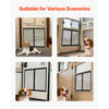 VEVOR RV Screen Door Protector, 22.5 x 20 inch Door Grille, Easy to Install and Disassemble, Reinforced Breathable Protective Mesh, Aluminum Alloy Camper RV Entry Protector for Pet Protection, Black