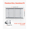 VEVOR 16 x 28 x 4 Furnace Filter, MERV 13 HVAC Ac Filters,12-Month Electrostatic Pleated Air Conditioner Filters, 2-Pack (Actual Size: 16.34 x 27.76 x 3.98 Inch) for Capturing Dust, Smog, Pet Dander