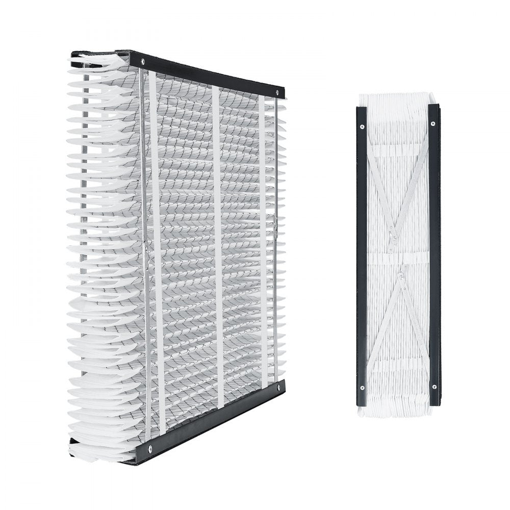 VEVOR 20 x 25 x 4 Furnace Filter, MERV 16 HVAC Ac Filters,12-Month Electrostatic Pleated Air Conditioner Filters, 2-Pack (Actual Size: 20.47 x 25.20 x 3.98 Inch) for Capturing Dust, Smog, Pet Dander